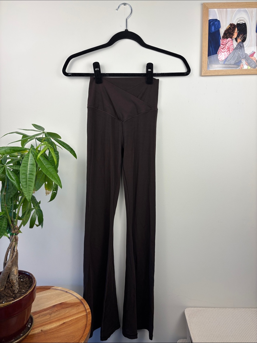 aerie Chocolate Brown High-Rise Bootcut Yoga Pants